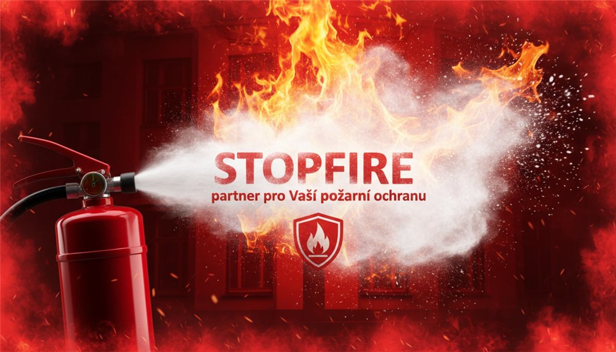 Hasicí přístroj STOPFIRE hasí požár – požární ochrana Tábor